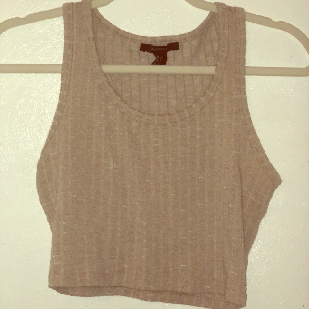 Tan crop top